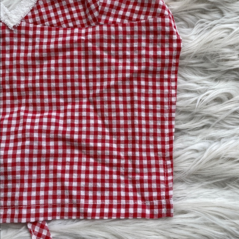 Edikted | Charmaine Open Back Gingham Top - Picture 7 of 12